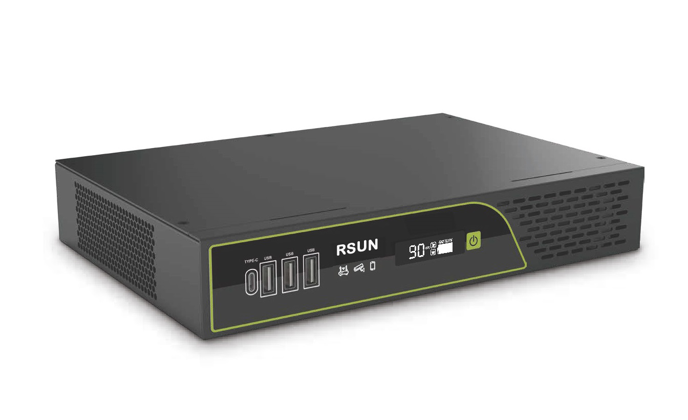 100W Mini DC UPS, 75WH LiFePO4 battery, Security Never Shuts Down, Lithium batteries inside