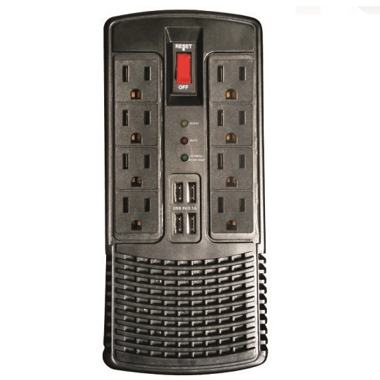 Automatic Voltage Regulator 600VA – 1200VA 1200VA 600W 8PCS American Socket Nema Sockets USB Port