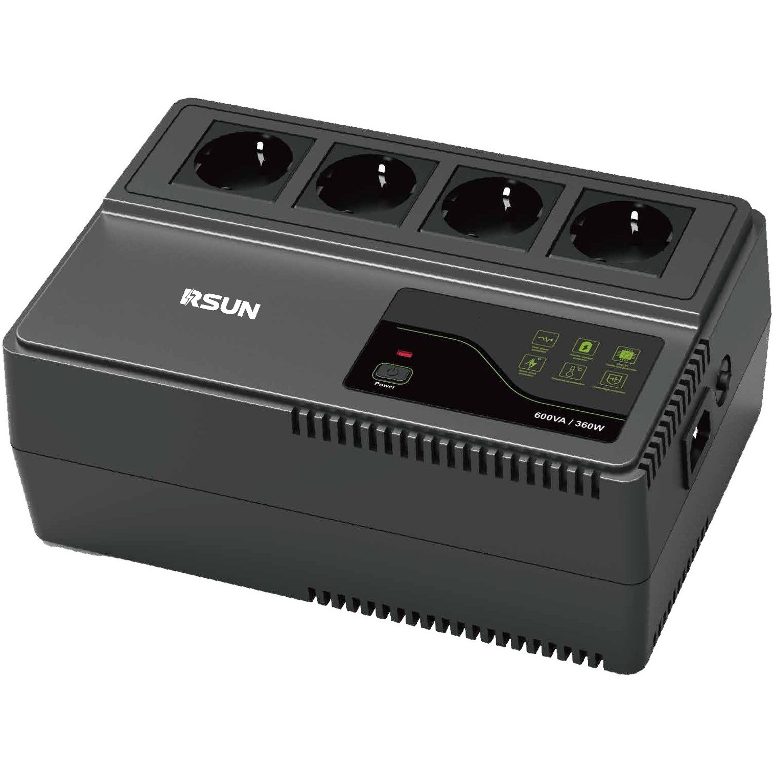 Top Multi-sockets UPS 600VA/360W 1000VA/500W High frequency UPS Powerstrip UPS